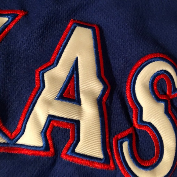 Vintage  MLB Texas Rangers Authentic Majestic Jersey sz 44 - Picture 9 of 13